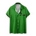 thumbnail image 1 of Camisas de Manga Larga para Hombres Blusa Cómoda de Cuello de Impresión, Camisa Casual de Poliéster para Uso Diario, de Fiesta Y de Primavera de Verano, 1 of 4