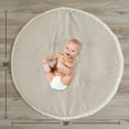 thumbnail image 3 of Sweet Jojo Designs Boho Fringe Linen Taupe Ivory Baby Play Mat, 3 of 4