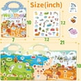 thumbnail image 3 of CREATIVETREES 6 Sets Reusable Sticker Book for Toddlers 3-6, Jelly Sticker Books for Toddler, Travel Sticker Activity Toys for Kids 3 4 5 6 Years Old Girls & Boys, 3 of 10
