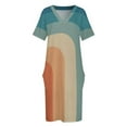 thumbnail image 4 of Paleta de colores retro de los años 70, tema de fiesta de los 70, estilo retro, vestido holgado con bolsillos, vestidos de fiesta, vestidos para mujer 2025, vestido de verano para mujer, 4 of 7