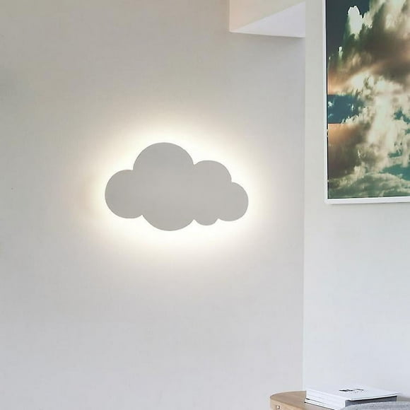 Wall Light - Cloud Light - Indoor - Modern - Acrylic Lampshade with Integrated LED Lights - Small White Clouds Ruikalucky
