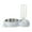 Gray#1, variant on VANLOFE Double Dog Cat Bowls Water and Food Bowl Set Automatic Water Dispenser Detachable Glass Feeder Bowl, 500ml Pet Food Feeder for Cat/Small Dog