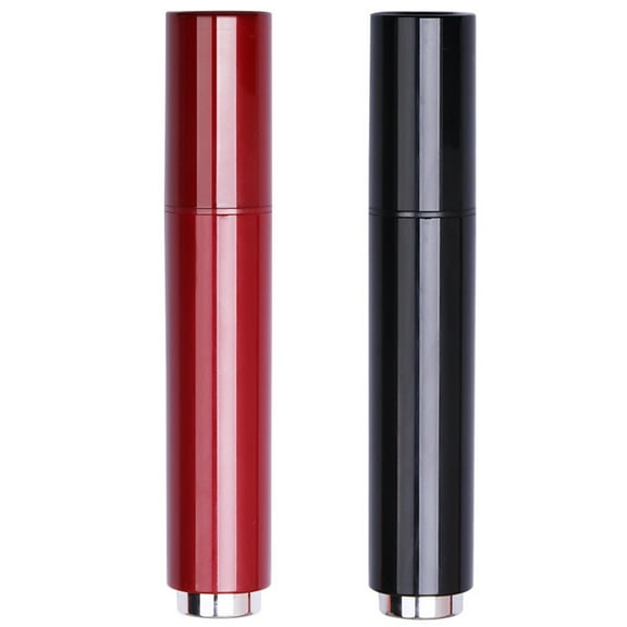 OUNONA Red Cosmetic Foundation Brush with Plastic Handle for Smooth Makeup Application