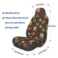 thumbnail image 3 of Fotbe Wild West Golden Horseshoe Funda para Asiento de Auto con Estampado – Impermeable y Antisudor – Ajuste Universal, Lavable a Máquina, Antideslizante (1 Pieza), 3 of 5