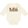 thumbnail image 3 of Inktastic Thanksgiving Here for the Food Boys or Girls Long Sleeve Baby Bodysuit, 3 of 5