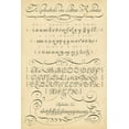 thumbnail image 2 of Diderot, Denis 23x32 Black Ornate Wood Framed with Double Matting Museum Art Print Titled - Alphabet Sampler I, 2 of 4