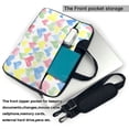 thumbnail image 2 of Lsque Hand Drawn Colored Hearts Pattern Laptop Bag – Portable & Slim Single-Shoulder Computer Case with Adjustable Strap, Protective, Lightweight for 13”/14”/15.6” Laptops, 2 of 8