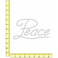 thumbnail image 3 of Magnetic Rhinestone Template, PEACE 8", 3 of 3