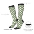 thumbnail image 4 of Balery Daisy Plaid Green Calcetines novedosos Calcetines deportivos Calcetines hasta la rodilla Calcetines de algodón Calcetines originales y geniales, 4 of 6