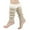 Beige, variant on Retro Knitted Leg Warmers Crochet Long Boot Socks Christmas Hosiery for Women Control Top Pantyhose No Run Compression Stockings Women 15-20 Girls Thick Tights Thigh High Garter Belt Tights