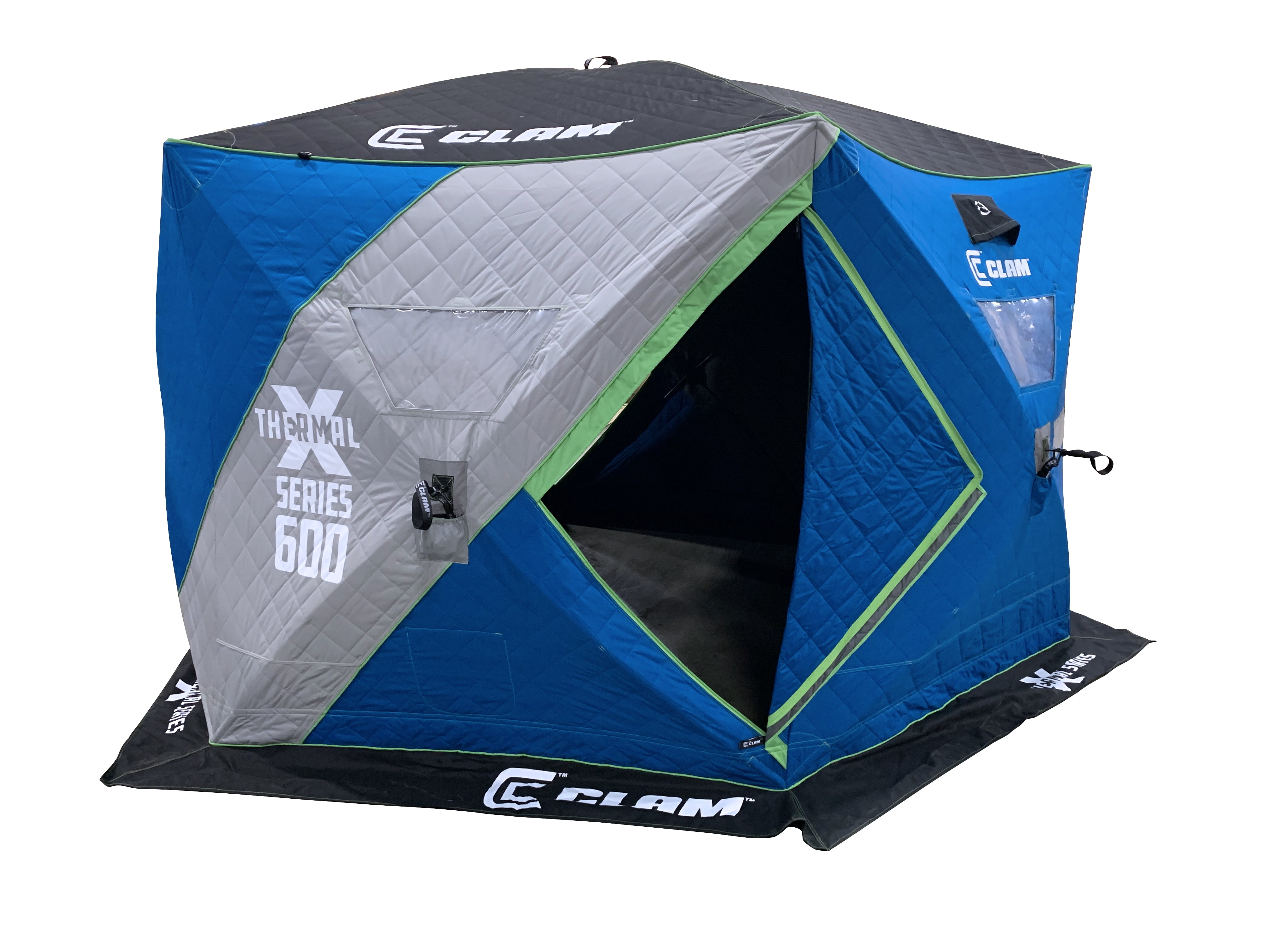 Clam X600 Thermal Hub Ice Fishing Shelter - 6 Sided, 114470 - Walmart.com