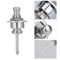 thumbnail image 3 of 2Pcs Durable Metal Guitar Anti skid Strap Locks Replacement Part for Electric Guitar(Silver), 3 of 8