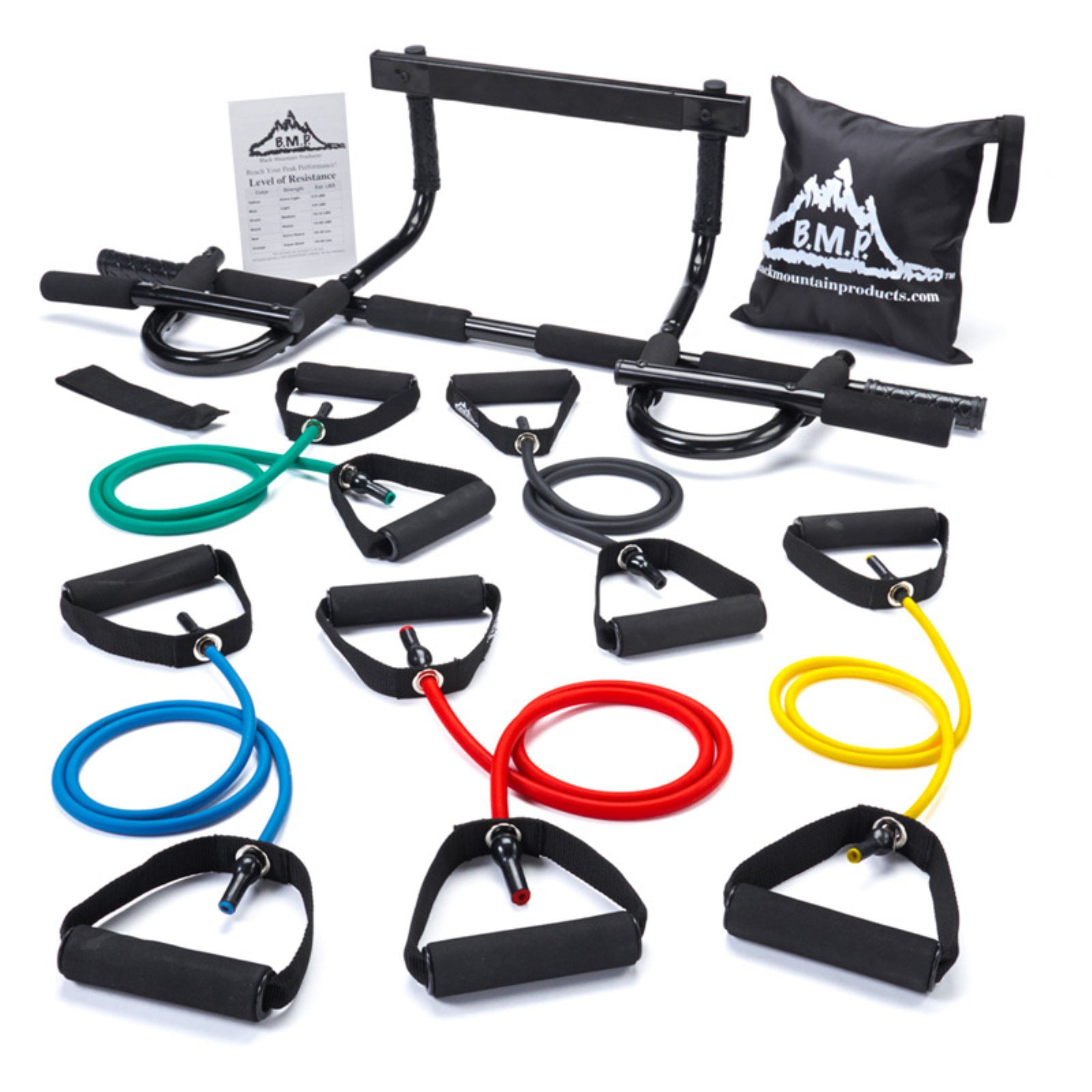 Black Mountain Products Pull Up Bar and Resistance Bands