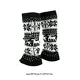 thumbnail image 3 of Hwkond Christmas Socks for Women Thickened Christmas Socks With Snowflake Deer Patterns Winter Warm Ankle Cuffs Cozy Knitted Leg Warmers Stacking Socks And Woolen Sock Covers For Fall Winter, 3 of 6