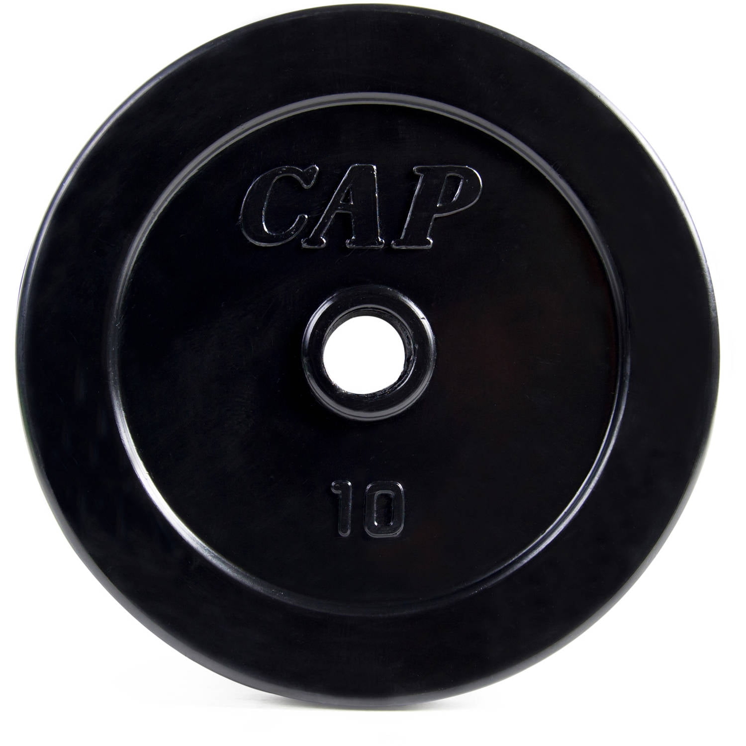 CAP Barbell Rubber Coated Standard Plate, 10 lbs