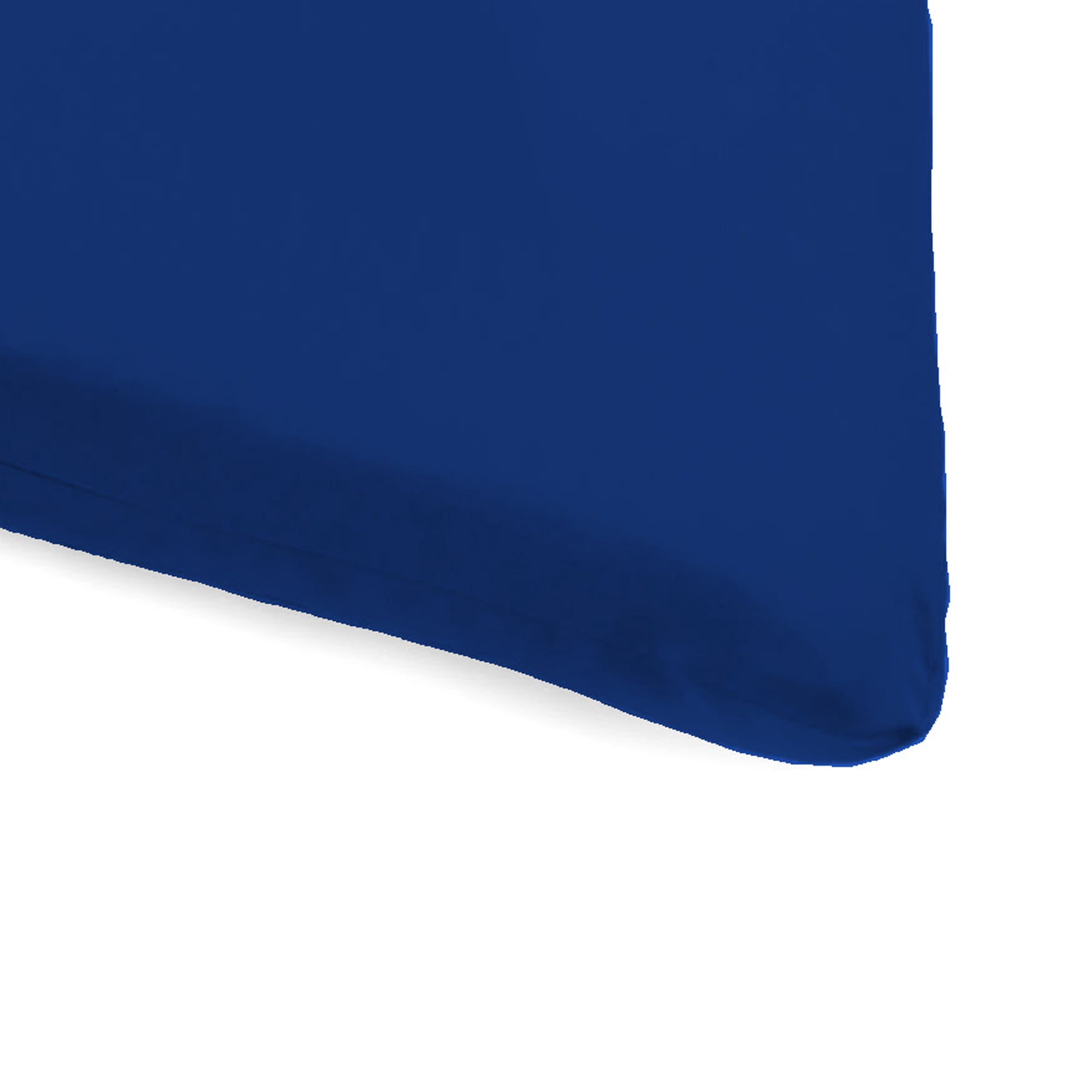 Jordan Manufacturing 74" x 22" Canvas Cobalt Blue Solid Rectangular Outdoor Chaise Lounge Cushion with Ties