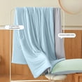 thumbnail image 4 of Breathable Double-Sided Ice Blanket, Soft and Light Cold Blanket for Hot Sleepers, Thin Summer Cooling Blanket, Perfect for Hot Weather, Machine Washable and Comfortable, 4 of 6