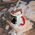 thumbnail image 5 of 3dRose, Silverback Male Gorilla walking head down , 15oz Two-Tone Red Mug, 5 of 7