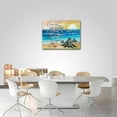 thumbnail image 4 of Sea Turtle Wall Art Beach Ocean Starfish Pictures Wall Decor Inspirational Quotes Canvas Painting Print Artwork Modern Home Decor Framed for Living room Bedroom Bathroom16×12", 4 of 6