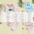 thumbnail image 4 of TOWED22 Toddler Baby Boy Fall Winter Clothes Contrast Color Long Sleeve Pockets Sweatshirt Pants Set Cute 2Pcs Outfit Set Size:0-6 M,Color:Blue, 4 of 8