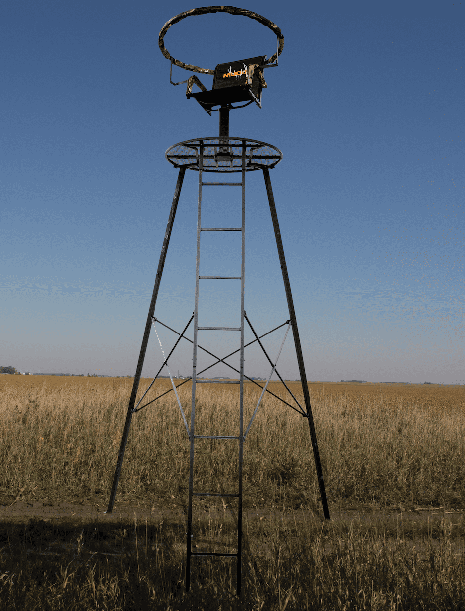 Muddy Horizon Steel Tripod Stand with Padded Rail, Black