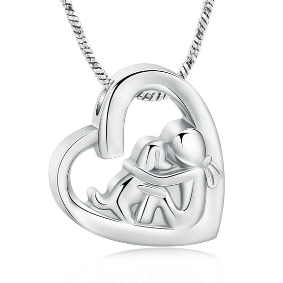 Pet Cremation Jewelry for Ashes Heart Urn Necklace for Ashes Dog Ashes Necklace for Dog Ashes Pet Cremation Keepsake Necklace Memorial Jewelry Gift for Women