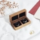 thumbnail image 4 of Caja de madera para dos anillos para ceremonia de boda, caja de madera para guardar anillos, caja para anillos de boda, caja rectangular para guardar dos anillos, caja de madera para guardar anillos., 4 of 5