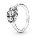 thumbnail image 2 of Dash Jewel 1.6 Ct Round Cut V Shape Engagement Ring - Stunning Lab-Created Simulated Diamond - 14K White Gold Plated - Elegant Prong Set - Ideal for Weddings- Engagements- or Gifting for Her, 2 of 3