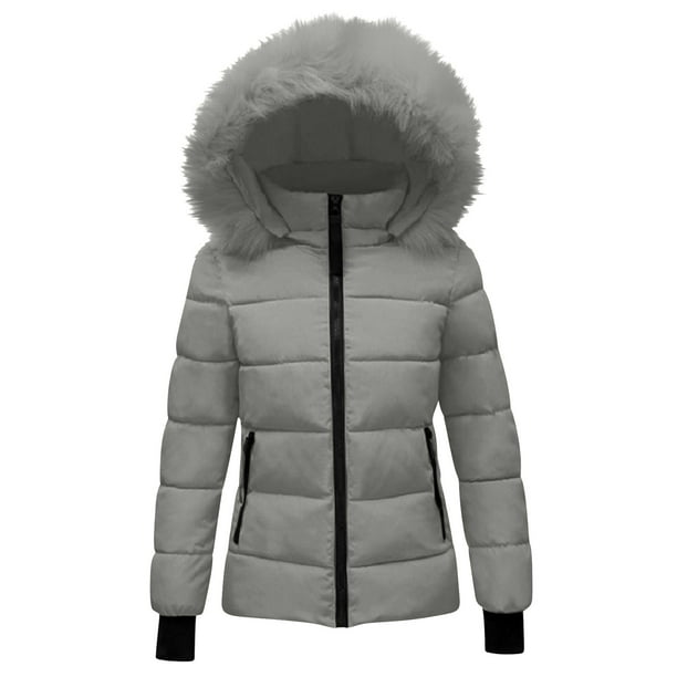 Chaquetas y abrigos casuales de manga larga con capucha Chaqueta de invierno para mujer con capucha en la cintura y para superar las capas exteriores de manga larga Abrigo de mujer