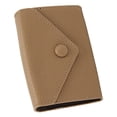 thumbnail image 4 of Tarjetero para mujer, tarjetero de piel sintética suave, tarjetero RFID, tarjetero pequeño y portátil para mujer, color caqui, 4 of 12