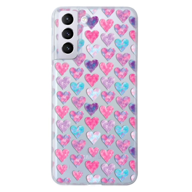Funda Protector Antigolpes InstaCase para Galaxy S22 Plus Corazones Acuarela