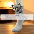 thumbnail image 7 of FAIOROI 3D Plush Animal Crew Socks for Women, Cute Cartoon Stuffed Toy Socks, Soft Cozy Knit Holiday Christmas Sock, 7 of 7