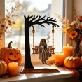 thumbnail image 3 of Halloween Ghost Cradle Swing Ornament, Ghost Figurine, Desktop Decor, Gothic Style Autumns Themed Desktop Decor, Gifts for Men Women, 3 of 7