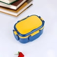 thumbnail image 5 of CHENjy Leakproof Lunch Box 304 Stainless Steel Food Container with Compartments Microwave Safe Bento Box for Daily Lunches Work Picnics 5.31*7.67*3.66 in, 5 of 7