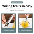 thumbnail image 2 of Stainless Steel Tea Diffuser,Tea Infuser Stick Pipe Tea Infuser for Loose Tea Leaf,Travel Fine Mesh Tea Spoon Infusers with Hanging Hook Handle for Loose Tea, Rose, Herbs, 2 of 8