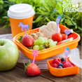 thumbnail image 5 of Selecciones de comida para niños – 24 piezas de selecciones de comida Bento de unicornio para decoración de almuerzo para niños pequeños – Selecciones de comida de plástico decorativas de animales li, 5 of 5