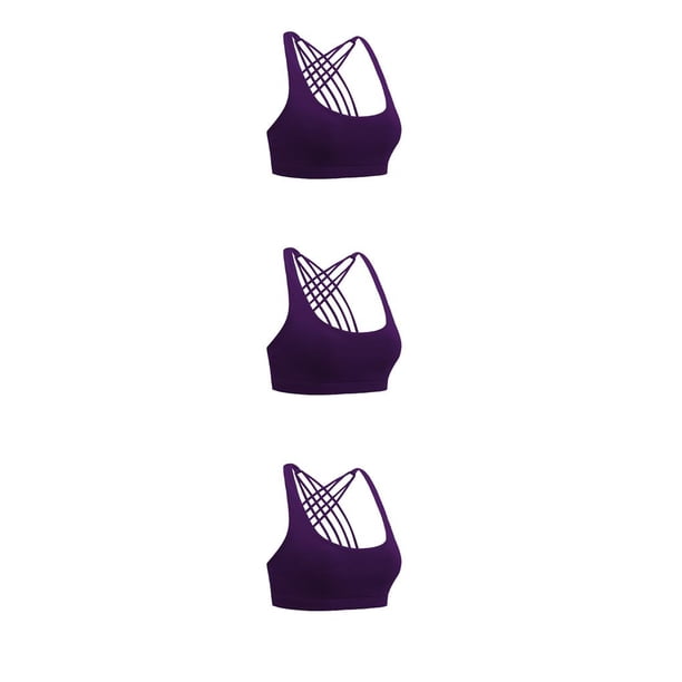 Qarigey Sujetadores deportivos Entrenamientos Material premium Sujetador deportivo Firmeza Espalda cruzada Dulce regalo Chic para mujer Chica Type1 NO1
