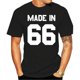 thumbnail image 1 of Camiseta con cuello redondo hecha en 66 - 13 colores - 50 cumpleaños - Regalo - Regalo -1966 Mans Unique, 1 of 7