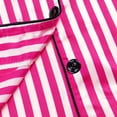 thumbnail image 5 of LEKWK 2-Piece Pajama Set for Girls Silky Satin Striped Long Sleeve Button-Down Top Matching Long Pants Soft Breathable Sleepwear Homewear Outfits, 5 of 7