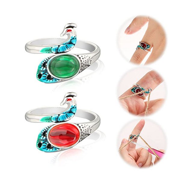 Anillo de pavo real de plata tridimensional retro simple para mujer, joyería antigua en vivo, gancho de lana con hilo, artefacto