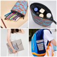 thumbnail image 4 of Lsque Flamingo Pattern Telescopic Pencil Bag Pen Holder Stationery Case, Stand-up Retractable Transformer Bag Organizer, 4 of 6