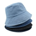 thumbnail image 5 of Fgnfyis Classic Denim Bucket Hat Sun Outdoor Casual Unisex Headwear For Daily Use Dark Blue One Size, 5 of 7