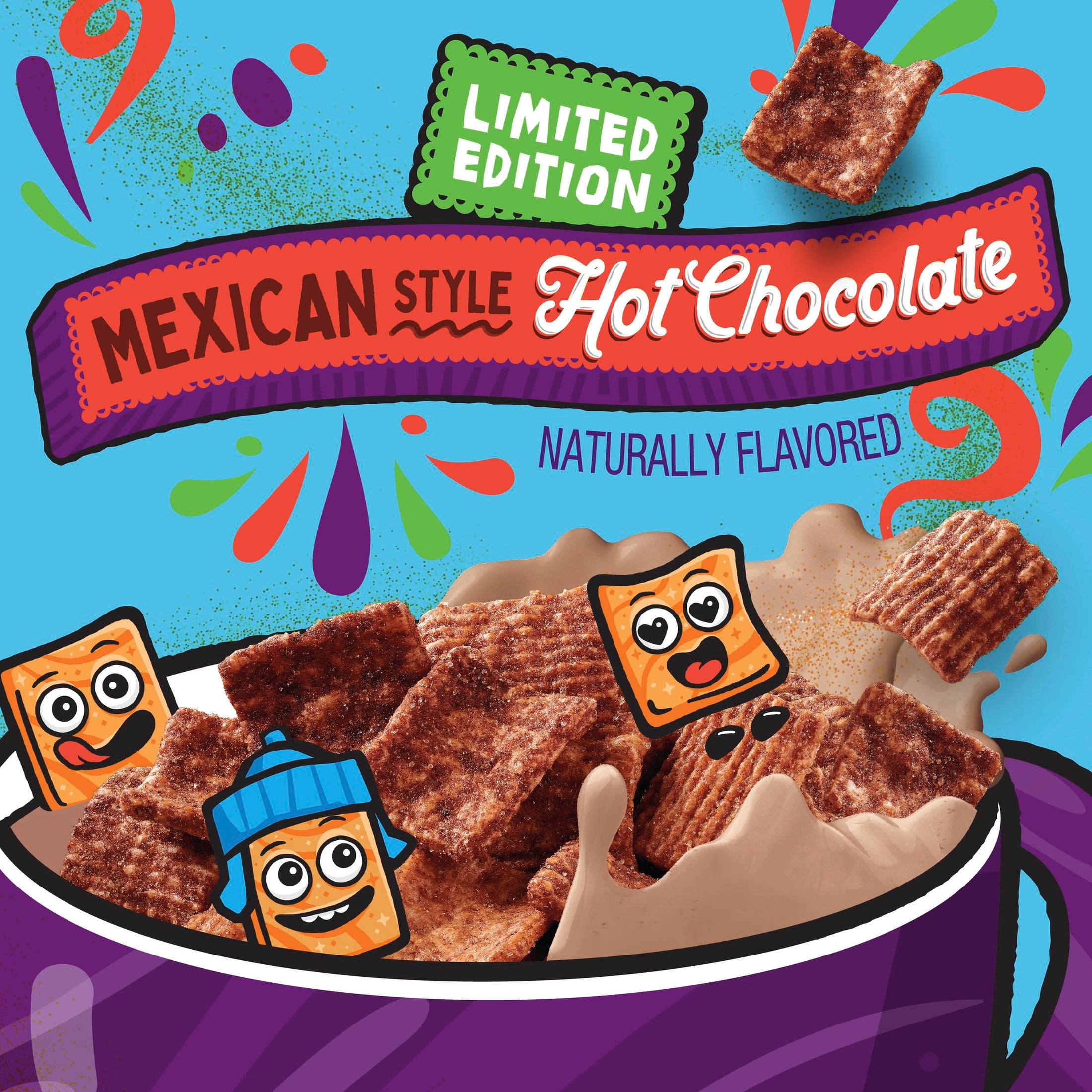 Cinnamon Toast Crunch Breakfast Cereal, Mexican Style Hot Chocolate, Family Size, Limited Edition, 18.8 oz