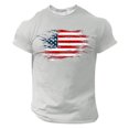 thumbnail image 3 of Camisetas de Manga Larga para Hombres Moda Casual Impresión Sólida Cuello Redondo Camisetas, Camisetas de Algodón de Poliéster Blusa, 3 of 5