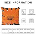 thumbnail image 5 of SHANXI Orange Flowers Fall Decor Thanksgiving Decorative with for Bed Cushion 12x12in, 5 of 5