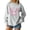 Light Gray, variant on Womens Breast Cancer Shirt Long Sleeve Pink Ribbon Angel Wings Print Sweatshirt Breast Cancer Awareness Support Survivor Pullover Crew Neck Tops
