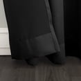 thumbnail image 4 of Sun Zero Madison 2-pack Energy Saving Grommet Curtain Panel Pair, 54"W x 63"L, Black, 4 of 5