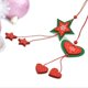 thumbnail image 5 of 12 Unids Lindo Navidad Nonwovens Colgante Estrella Corazones Campanas Formas De Árbol Colgantes Surtido Árbol De Navidad Decoración Colgante Yuyangstore Ornamento de Navidad, 5 of 8