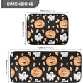 thumbnail image 2 of Pumpkin Ghost Kitchen Rugs 2 Pieces, Halloween Candy Floor Mat Room Area Rug Washable Carpet Perfect for Living Room Bedroom Entryway Carpet Runner, 2 of 7