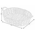 thumbnail image 6 of Vintiquewise QI003546.L 5.25 x 19.5 x 12.5 in. Seagrass Fruit Bread Basket Tray with Handles, Brown - Large, 6 of 6
